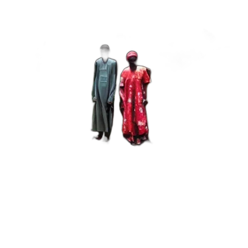 dress, 3d render, red, nigeria transparent PNG cut-out