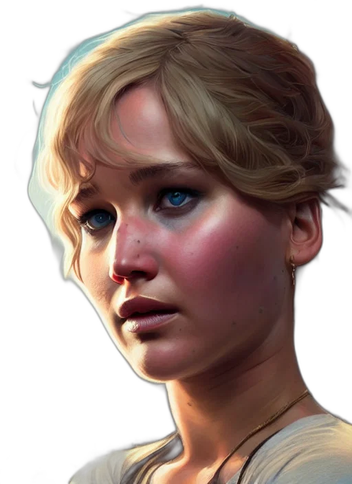face, photorealistic, concept art, fantasy art transparent PNG cut-out