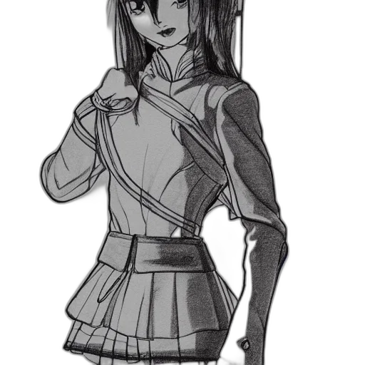 dress, staff, jacket, concept art transparent PNG cut-out