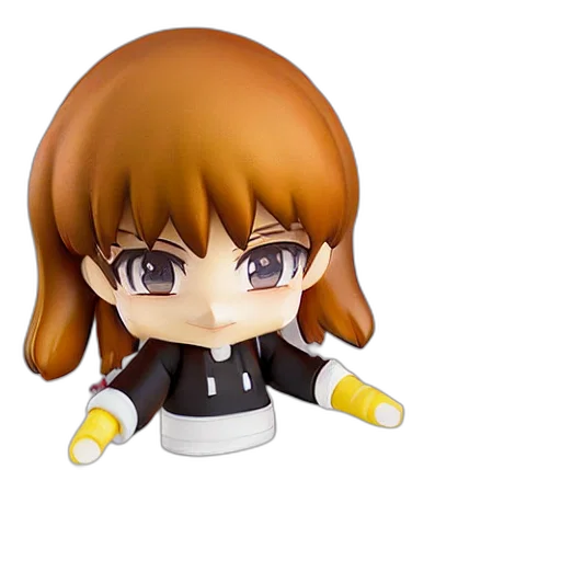 3d render, hamburger, nendoroid, figurine transparent PNG cut-out