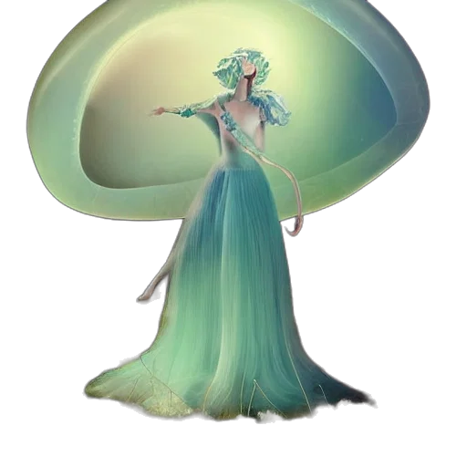 dress, hat, crown, creature transparent PNG cut-out