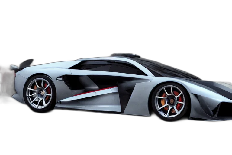 car, 3d render, concept art, photorealistic transparent PNG cut-out