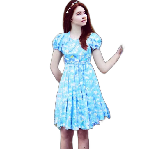 dress, 3d render, cartoon, concept art transparent PNG cut-out