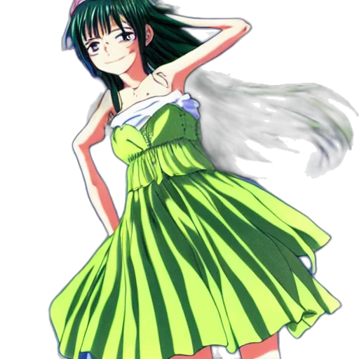 dress, anime, concept art, cartoon transparent PNG cut-out