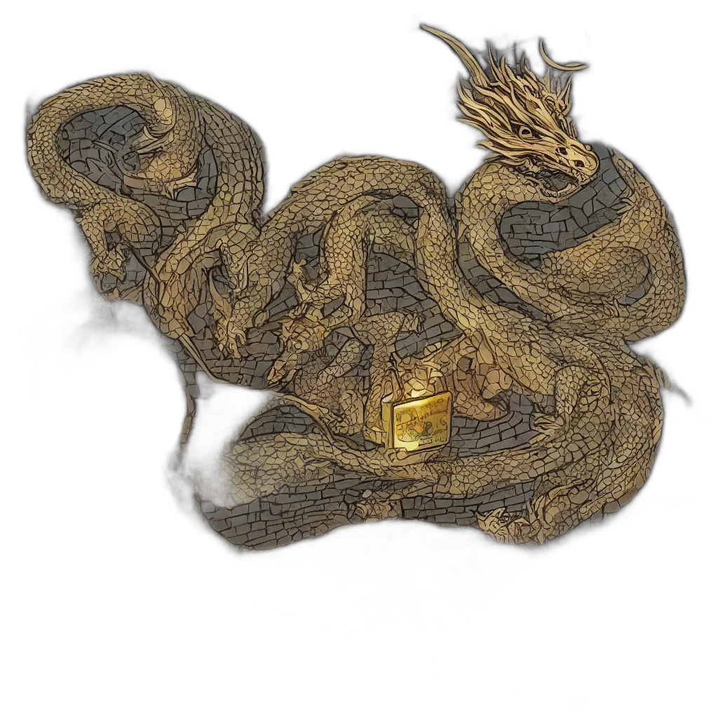 dragon, creature, crown, animal transparent PNG cut-out