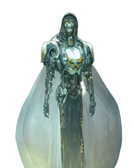 robot, jewelry, dress, concept art transparent PNG cut-out