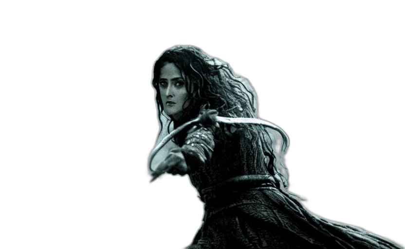 sword, dragon, weapon, hair transparent PNG cut-out