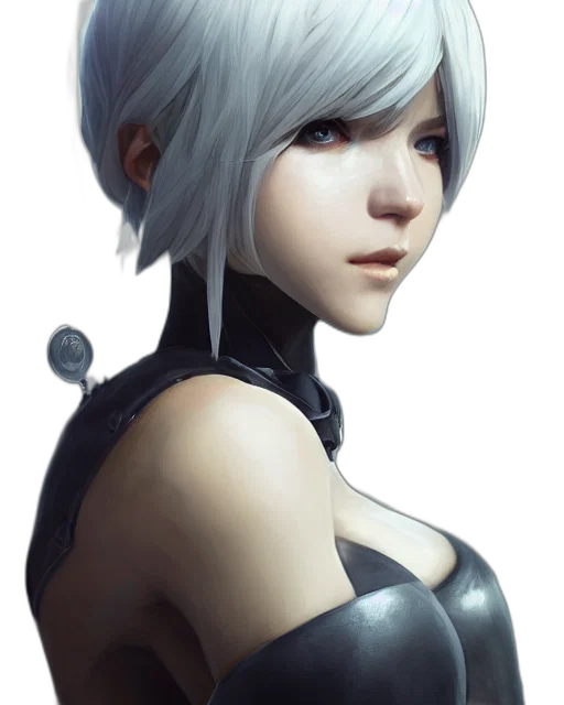 robot, face, mask, weapon transparent PNG cut-out