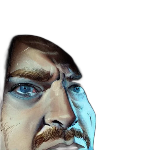 face, mask, hat, staff transparent PNG cut-out