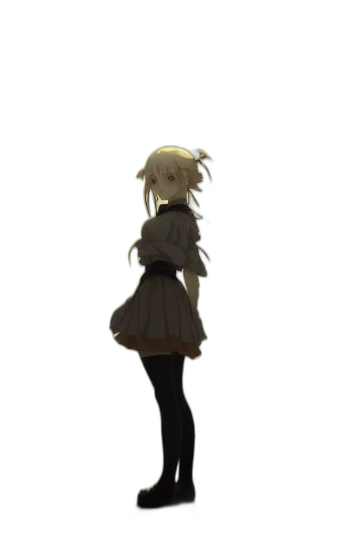 dress, staff, robot, creature transparent PNG cut-out