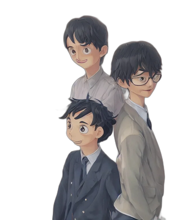 concept art, watercolor, anime, cartoon transparent PNG cut-out