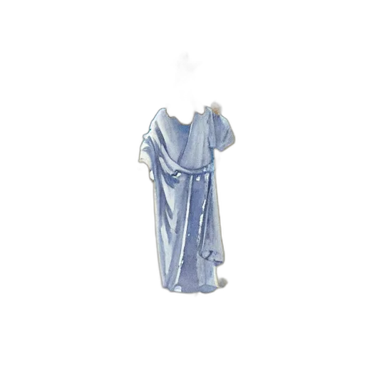 dress, blue, watercolor, painting transparent PNG cut-out