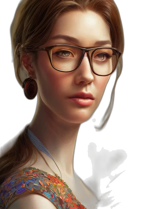 face, jewelry, dress, staff transparent PNG cut-out