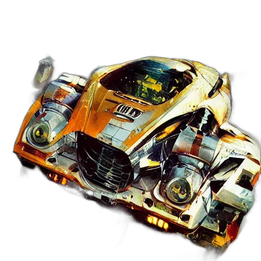 car, robot, weapon, mask transparent PNG cut-out