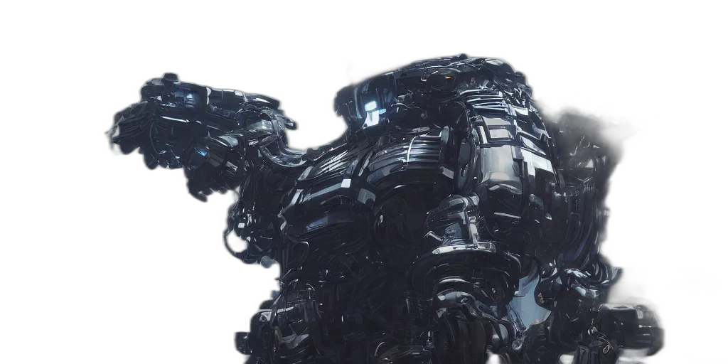 robot, mask, crown, 3d render transparent PNG cut-out