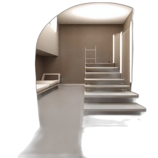 furniture, building, 3d render, concept art transparent PNG cut-out