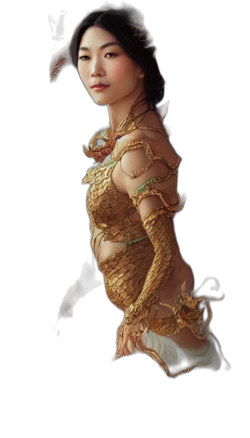 dragon, dress, jewelry, crown transparent PNG cut-out