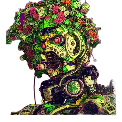 robot, crown, mask, face transparent PNG cut-out
