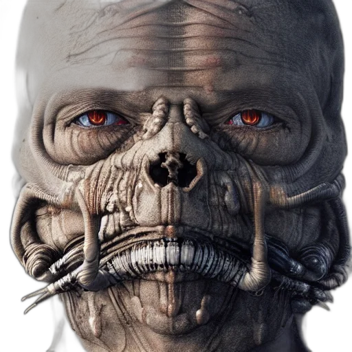 mask, face, robot, creature transparent PNG cut-out