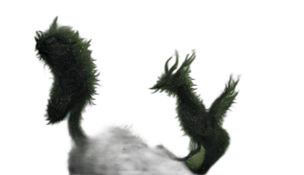 creature, hair, dragon, animal transparent PNG cut-out