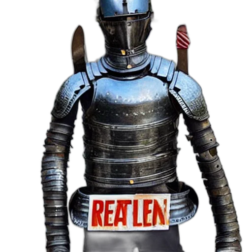 robot, weapon, staff, jacket transparent PNG cut-out