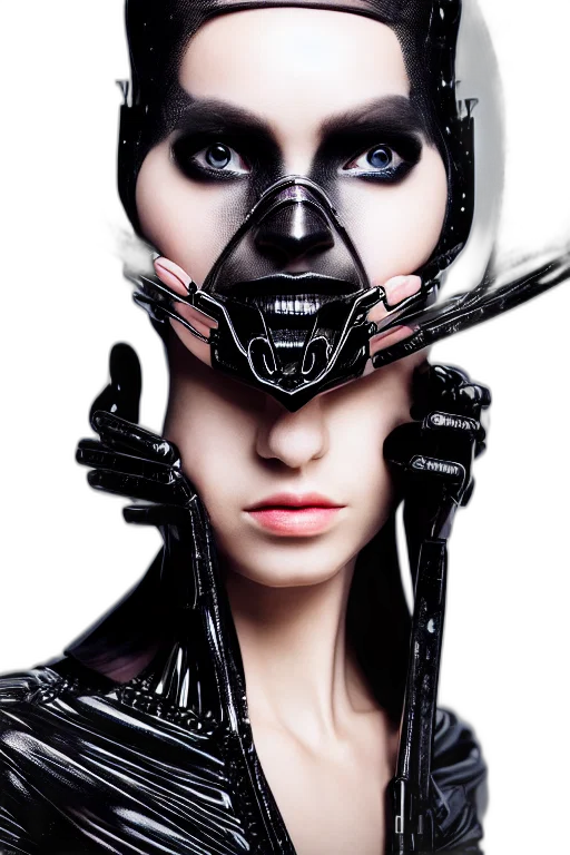 mask, robot, face, cyberpunk transparent PNG cut-out