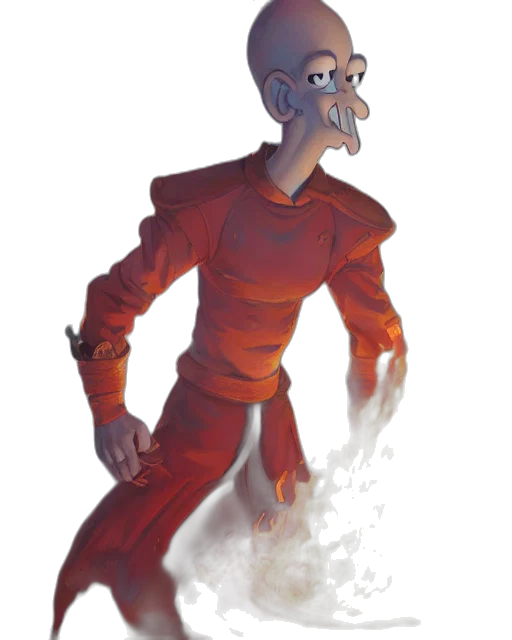 robot, creature, mask, staff transparent PNG cut-out