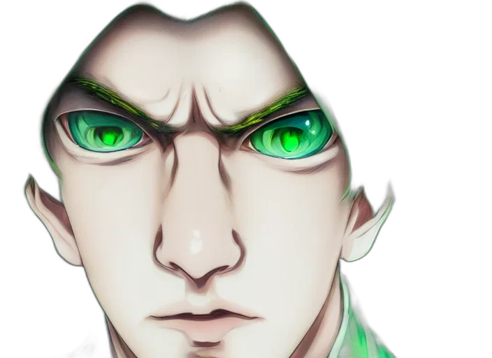 face, fantasy art, concept art, anime transparent PNG cut-out