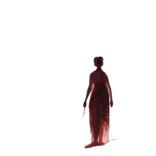 dress, staff, sword, creature transparent PNG cut-out