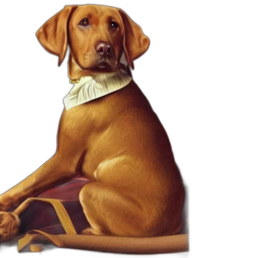 animal, staff, photorealistic, oil painting transparent PNG cut-out