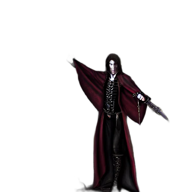 staff, jacket, creature, sword transparent PNG cut-out