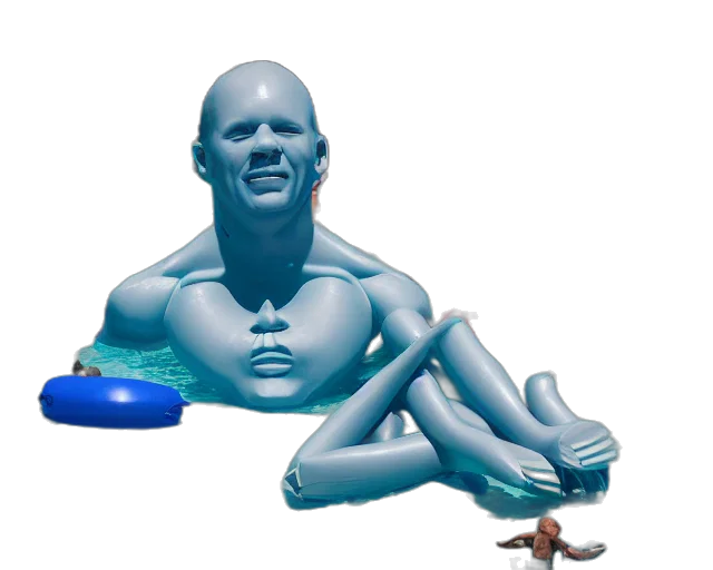 creature, robot, mask, vaporwave transparent PNG cut-out