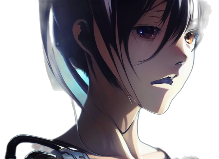 face, robot, mask, anime transparent PNG cut-out