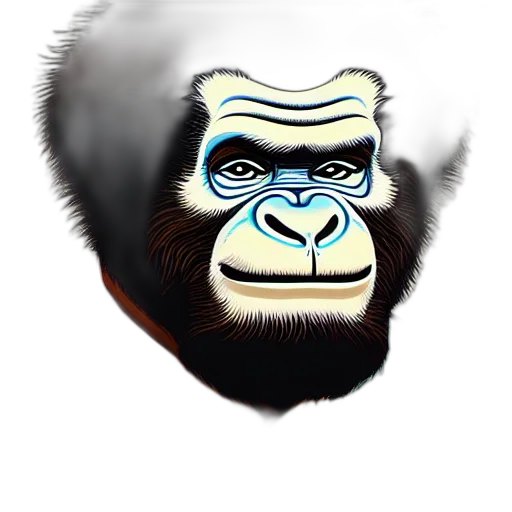 animal, creature, face, photorealistic transparent PNG cut-out