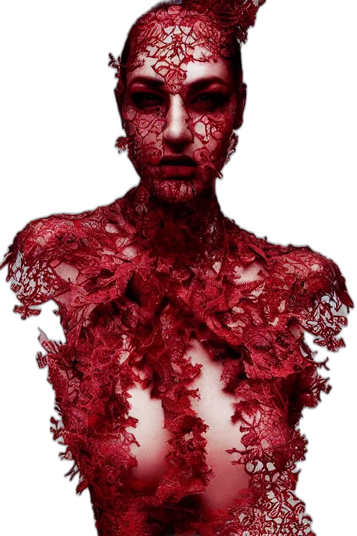 face, creature, mask, hair transparent PNG cut-out