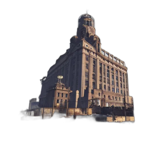 building, furniture, concept art, 3d render transparent PNG cut-out
