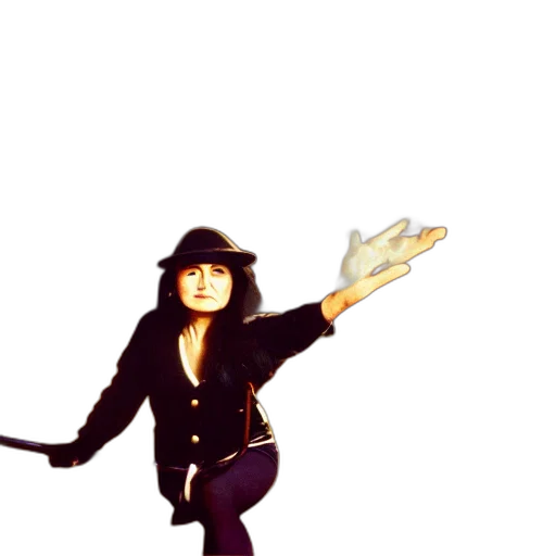 jacket, staff, hat, cartoon transparent PNG cut-out