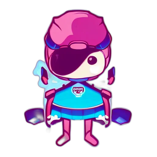 robot, staff, jacket, creature transparent PNG cut-out