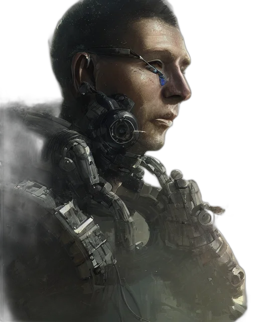 face, robot, weapon, mask transparent PNG cut-out