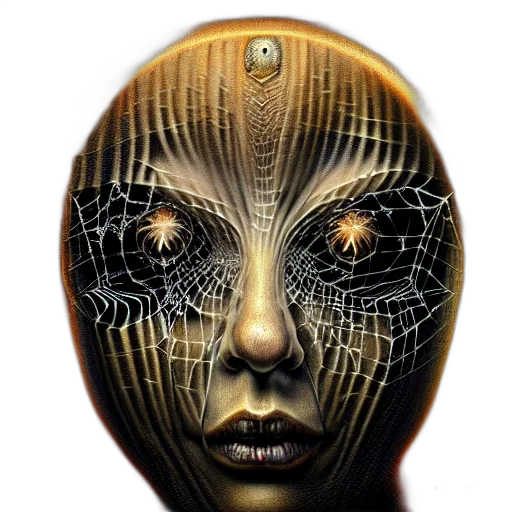 mask, face, robot, creature transparent PNG cut-out