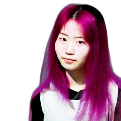 hair, photorealistic, vaporwave, 3d render transparent PNG cut-out