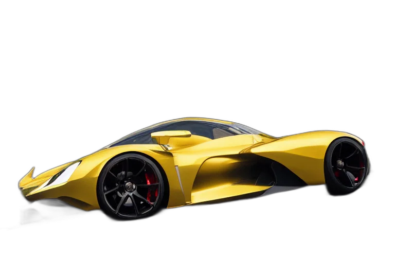 car, 3d render, concept art, photorealistic transparent PNG cut-out