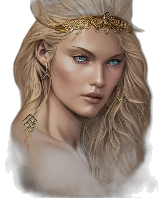jewelry, crown, face, fantasy art transparent PNG cut-out
