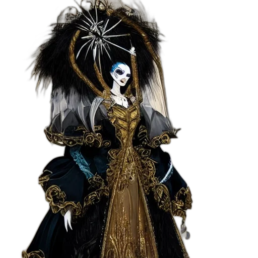 dress, jewelry, crown, mask transparent PNG cut-out