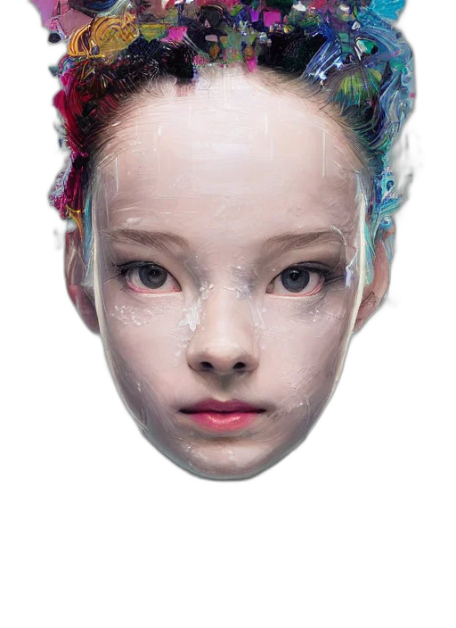 face, mask, robot, crown transparent PNG cut-out