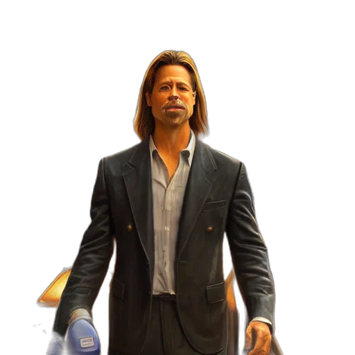 jacket, hair, concept art, photorealistic transparent PNG cut-out