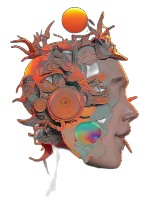 crown, face, mask, robot transparent PNG cut-out