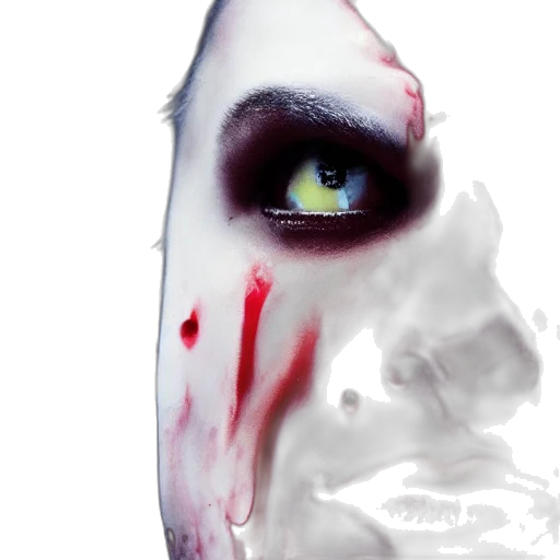 mask, face, creature, photorealistic transparent PNG cut-out