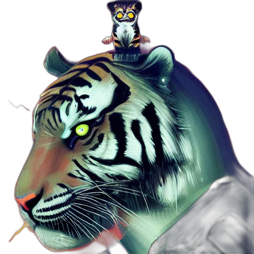 crown, animal, concept art, photorealistic transparent PNG cut-out