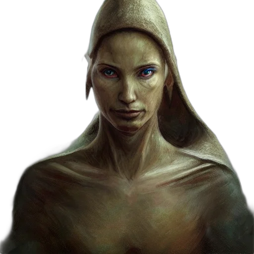 face, creature, mask, staff transparent PNG cut-out